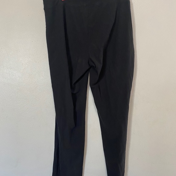 Eileen Fisher Black Slim Ankle Pull-On Pants | Organic Cotton Blend | Size Large - Picture 6 of 7